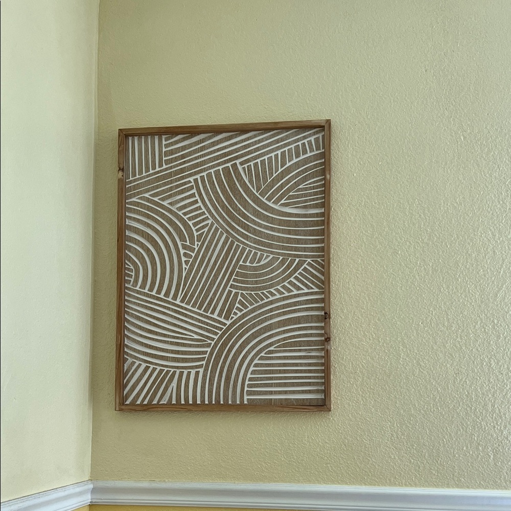 T.J.Maxx Geometric Brown and White Wall Art